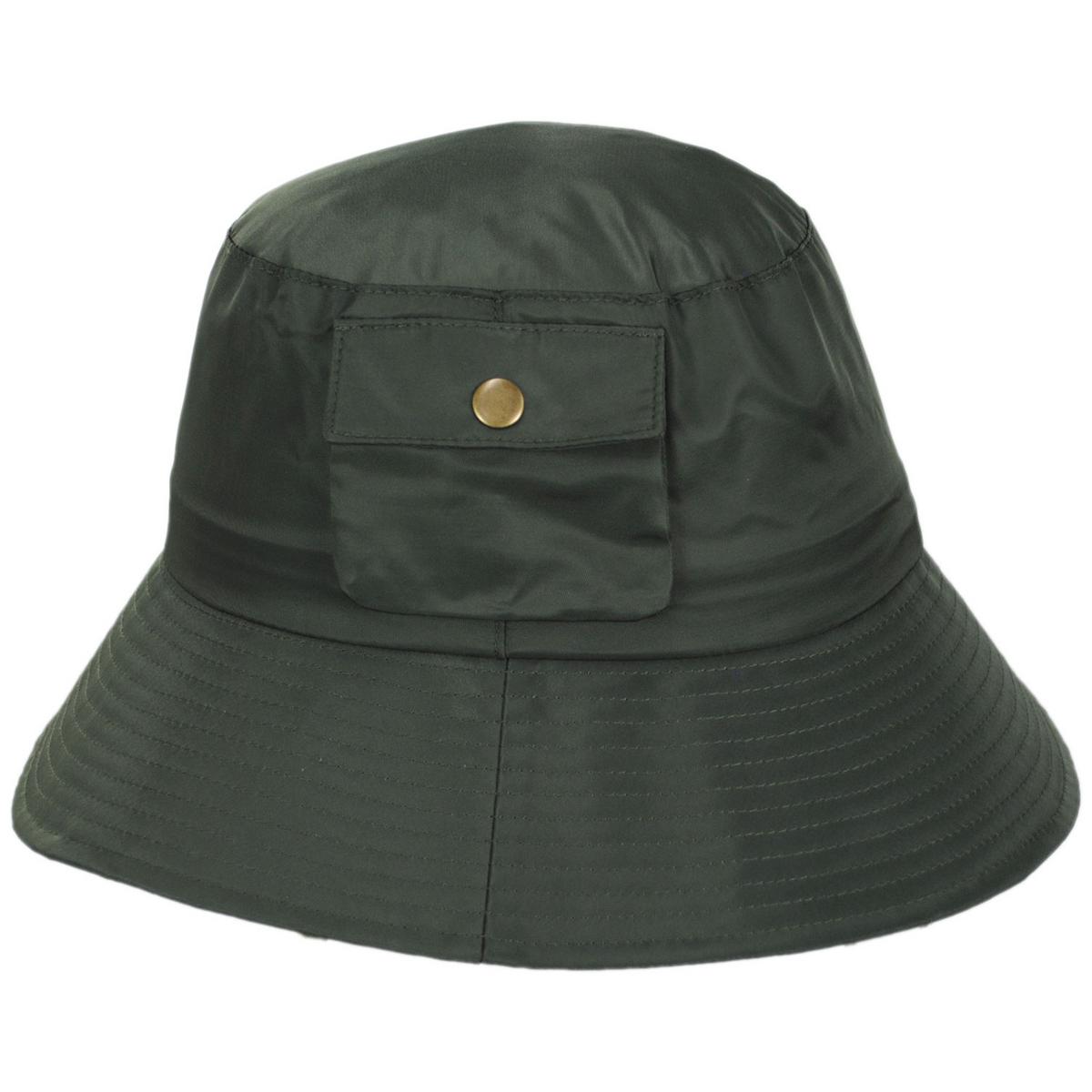 Scala | Aloma Nylon Rain Hat | 106425 | profile | OLIVE