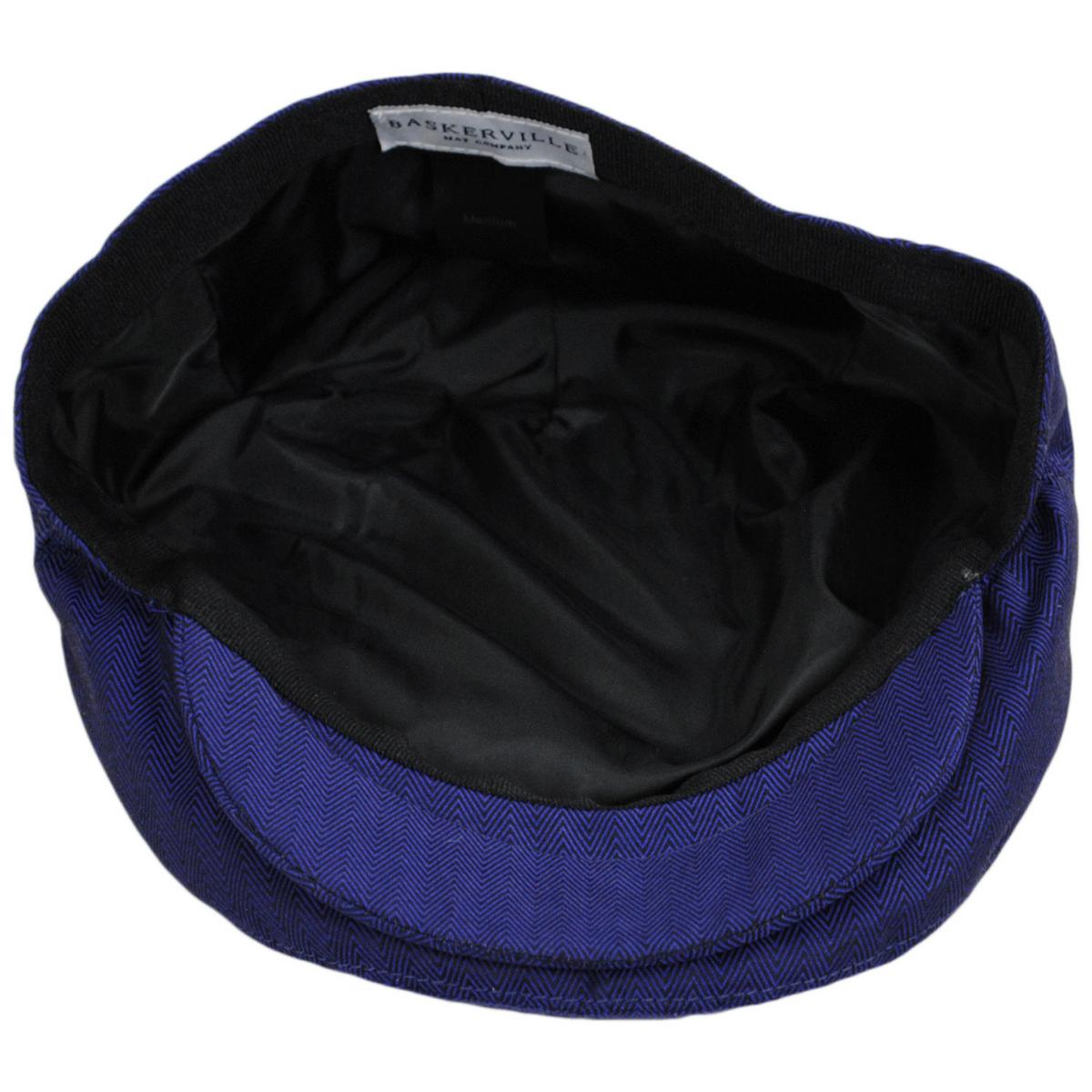 Baskerville Hat Company | Wholesale Llanddew Cotton Herringbone Ivy Cap B2B Pre-Pack | B2B167680 | under | NAVY BLUE