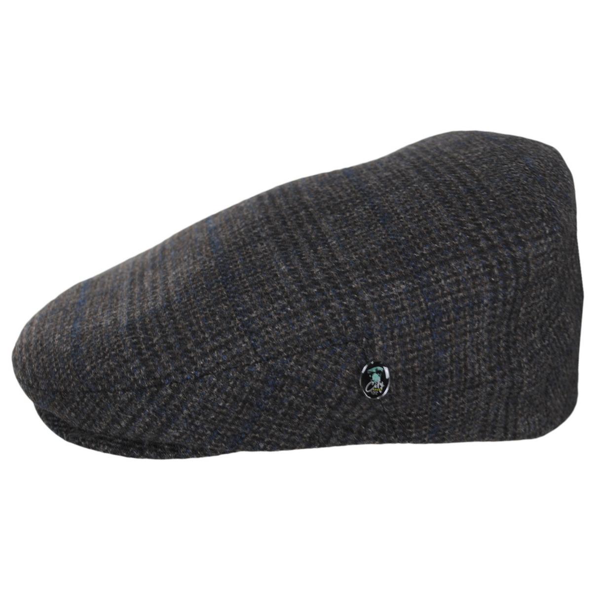 City Sport Caps | Glenplaid Cashmere+Wool Ivy Cap | 175115 | profile | BROWN