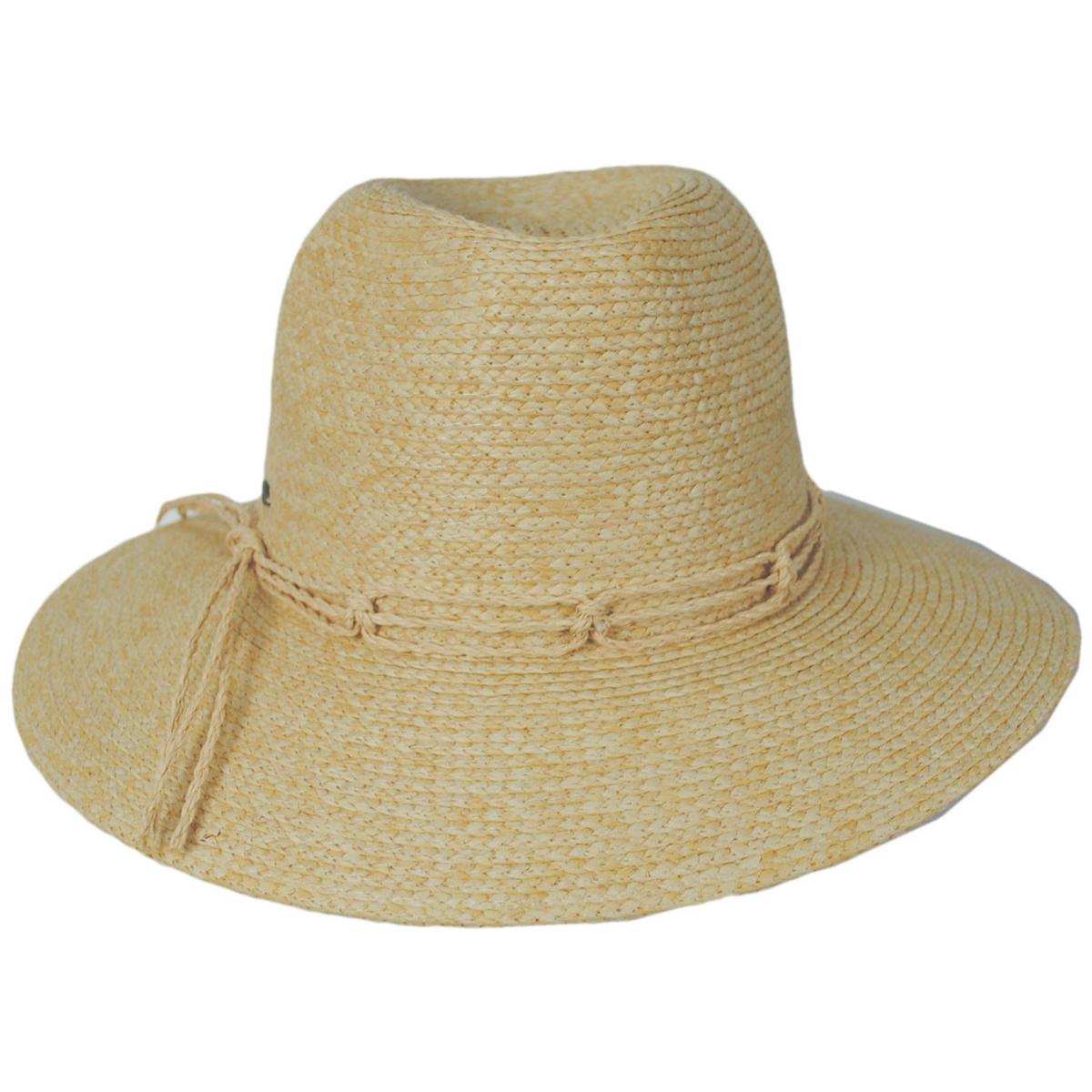 Llana Toyo Braid Straw Safari Fedora Hat