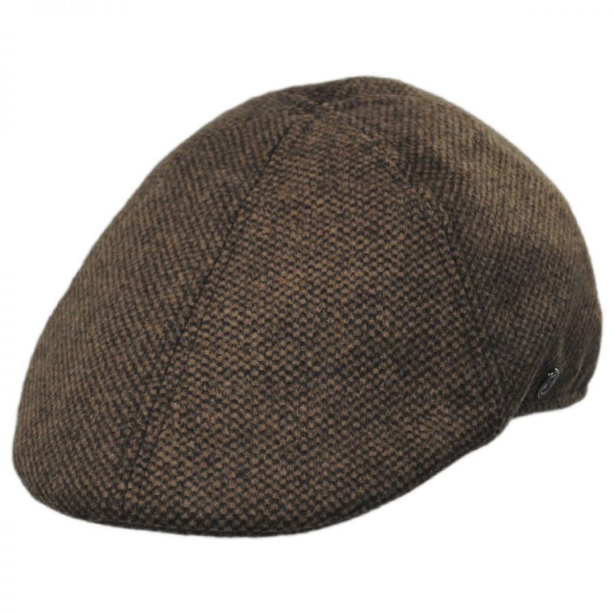 Jaxon Hats | Luthor Wool Blend Duckbill Cap | 167744 | lead | TAN/BROWN