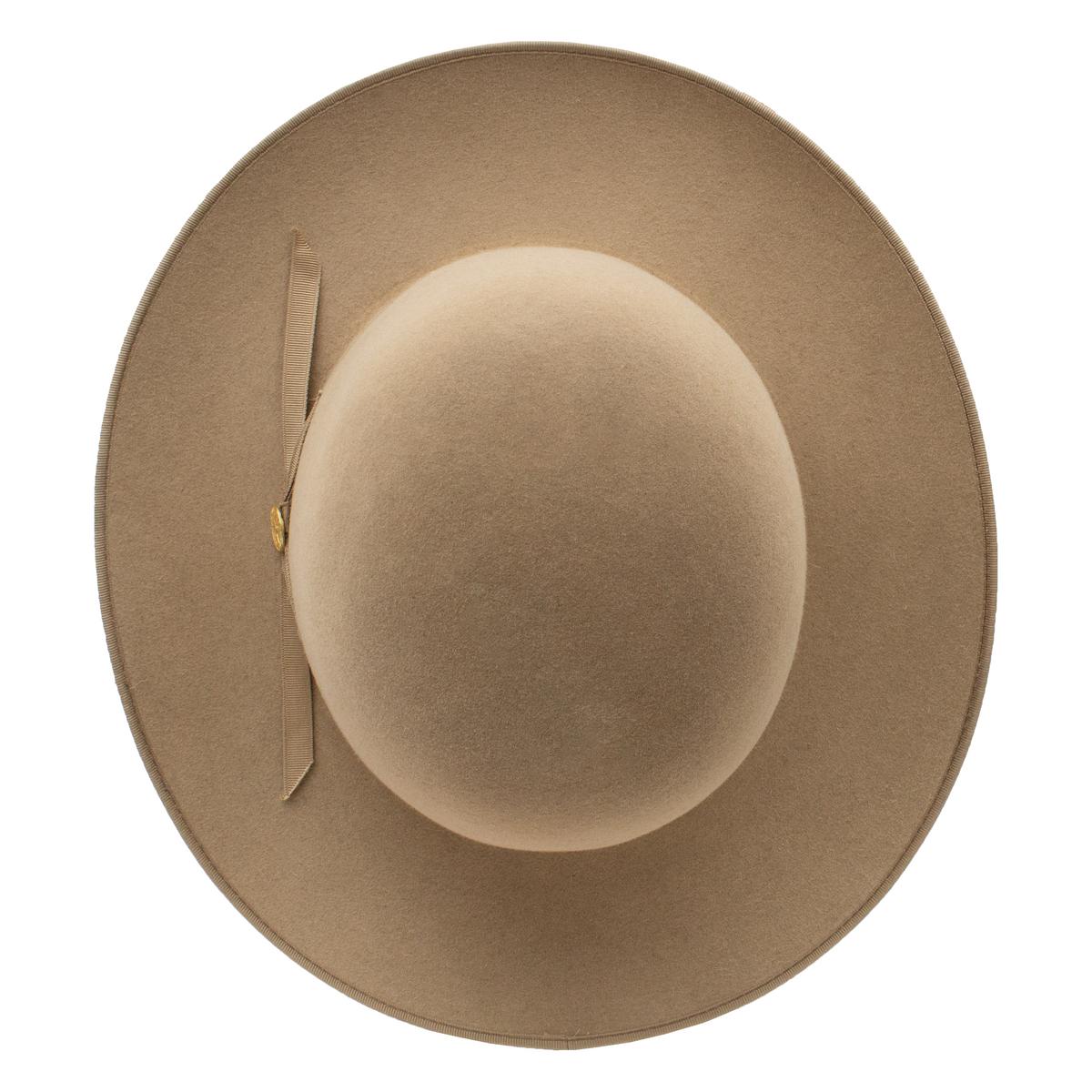 Stetson | Open Road 160th Edition 6X Fur Felt Shapeable Open Crown Western Hat | 130754 | top | FAWN