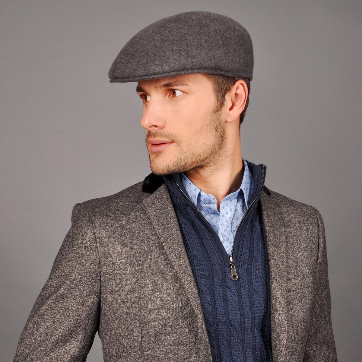 Bigalli | Wool Felt Ascot Cap | 161806 | lsmone | GREY MELANGE