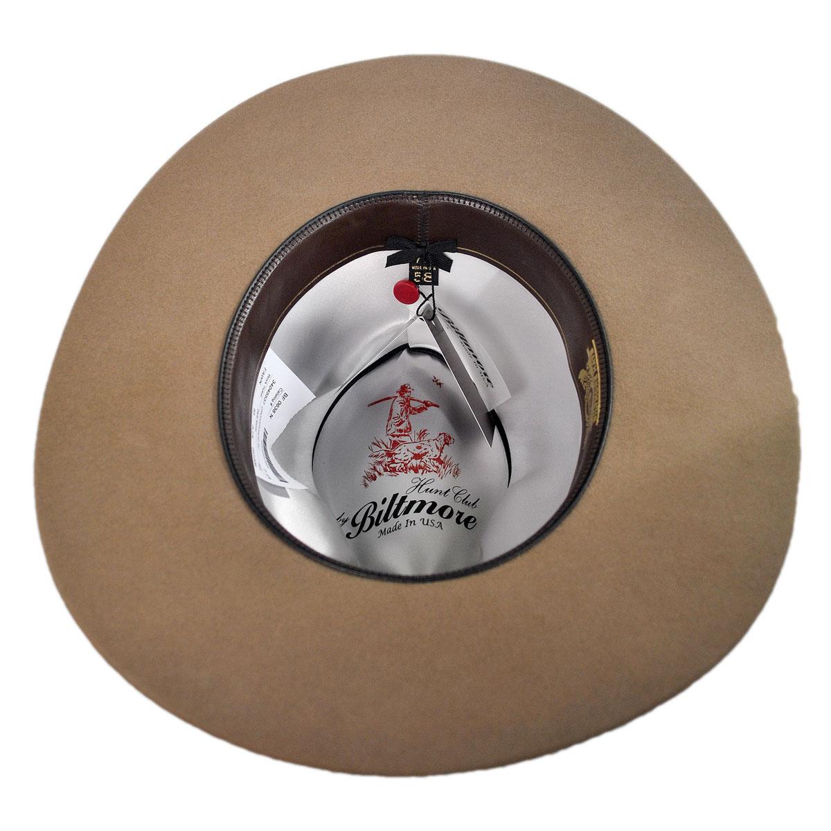 Biltmore | Crossroads 6X Fur Felt Western Hat | 130235 | under | FAWN