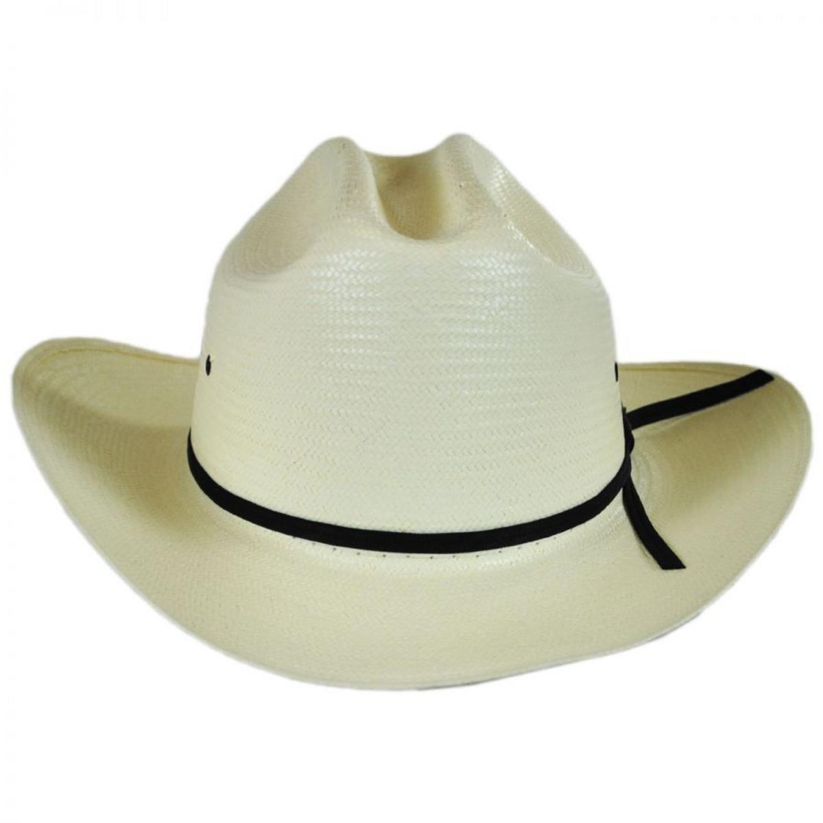 Bailey Western | Guthrie 7X Shantung Straw Western Hat | 127707 | front | IVORY