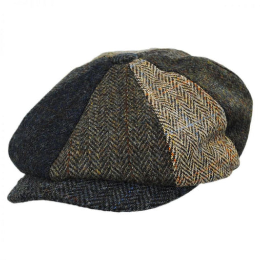Failsworth | Lewis Harris Tweed Multi Wool Newsboy Cap | 177907 | lead | MULTI