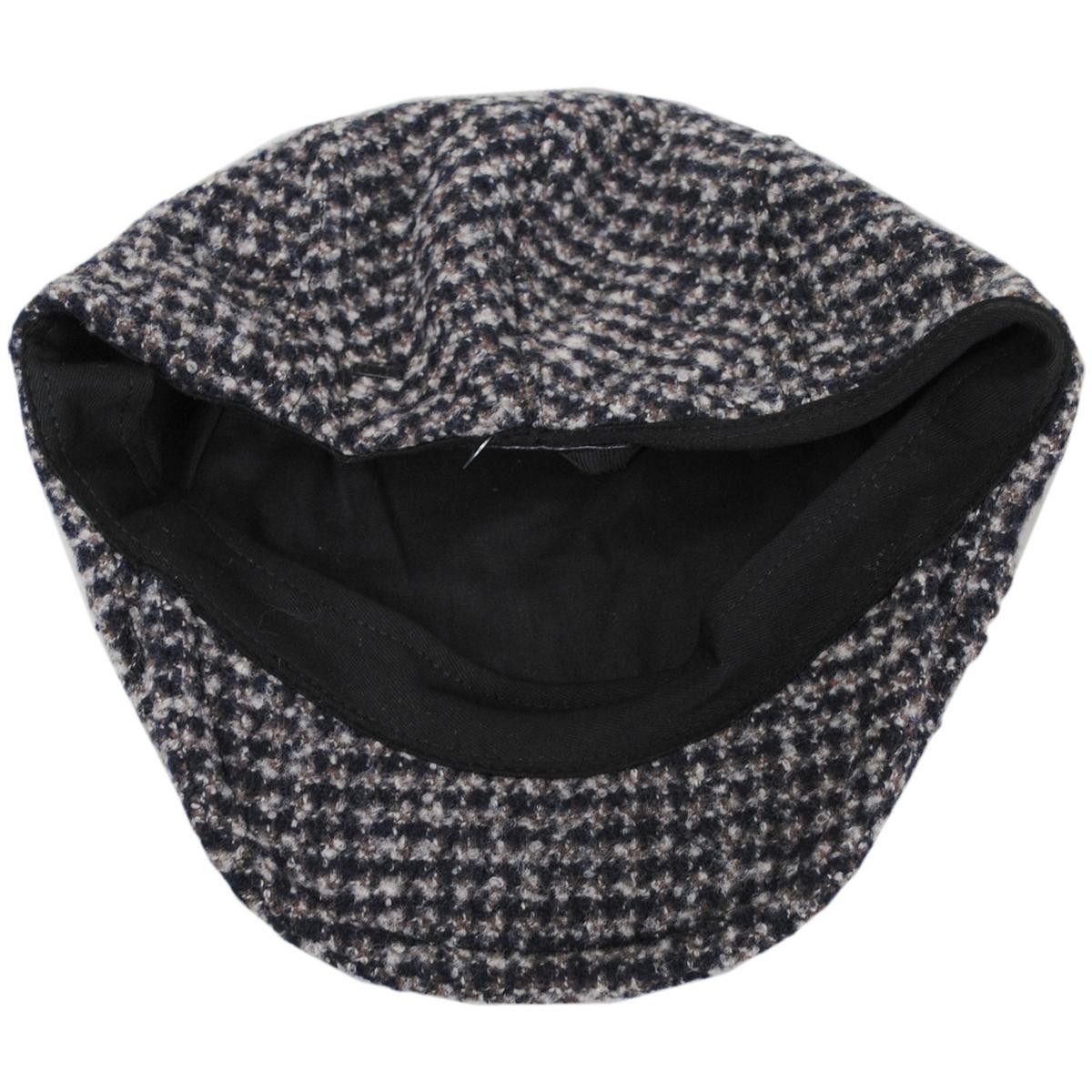 Bailey 1922 | Harwood Wool Blend Houndstooth Ivy Cap | 167218 | under | JAVA BEAN