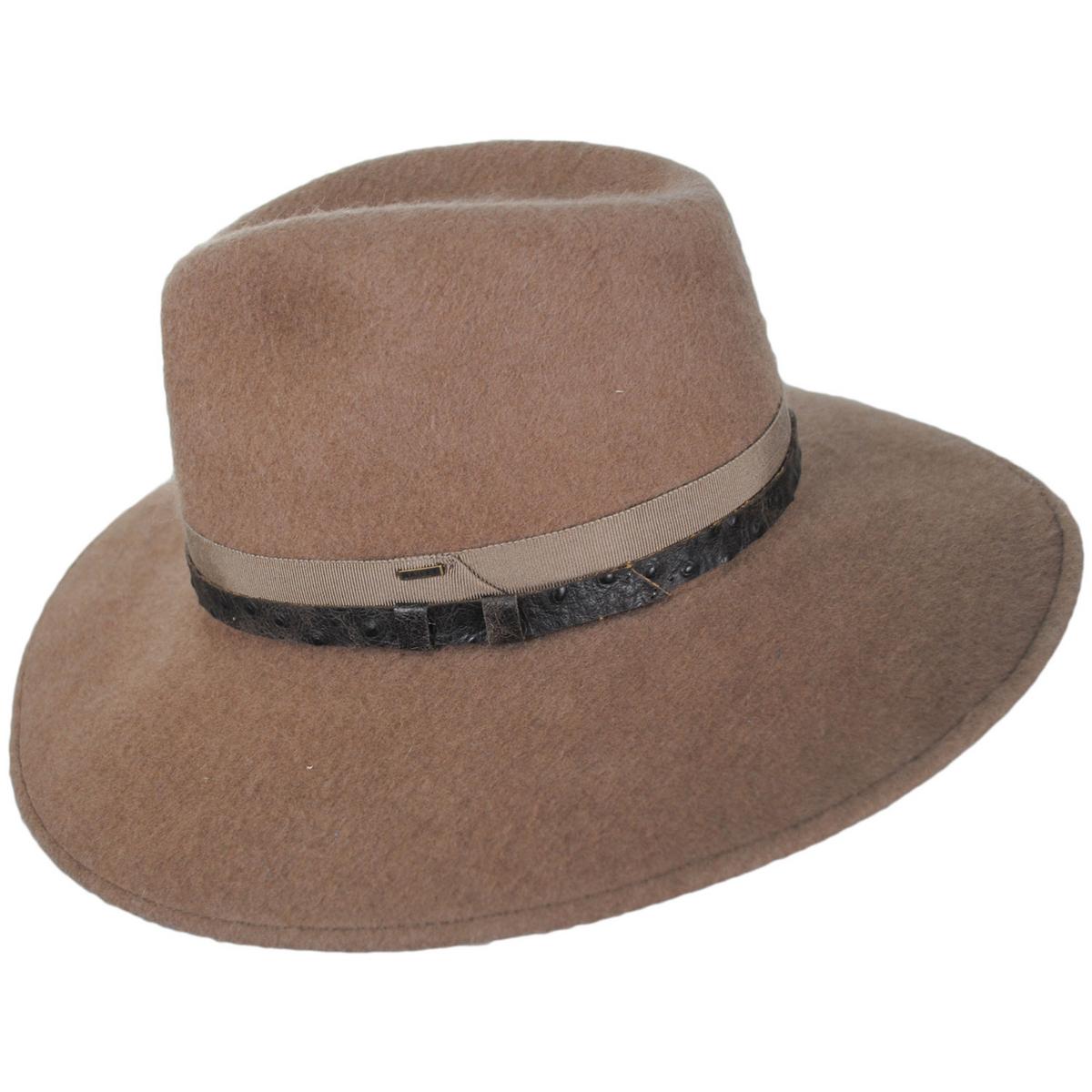 Bailey 1922 | Croft Wool Felt Fedora Hat | 130392 | profile | TAUPE