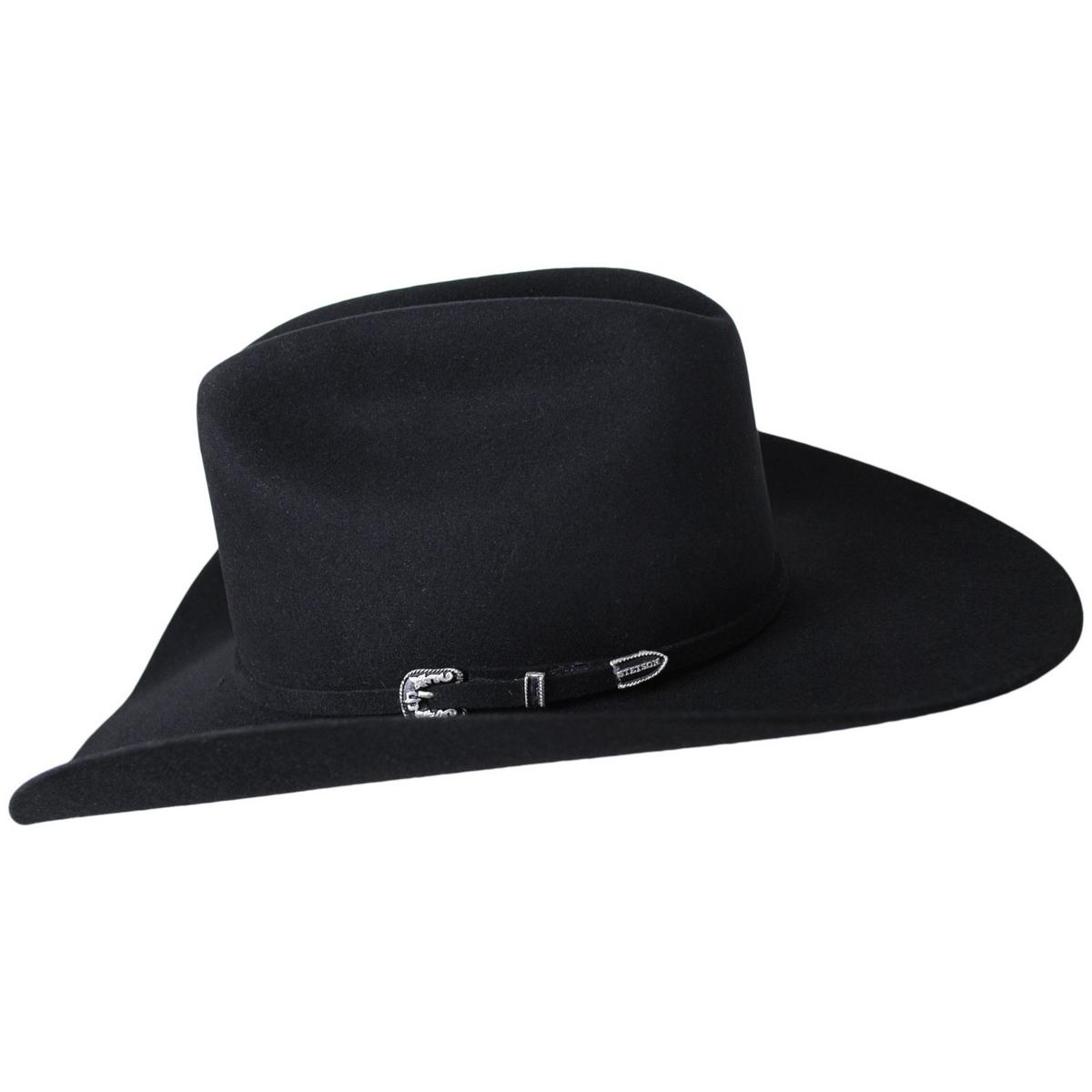 Stetson | Skyline 6X Fur Felt Western Hat | 130654 | profile | BLACK
