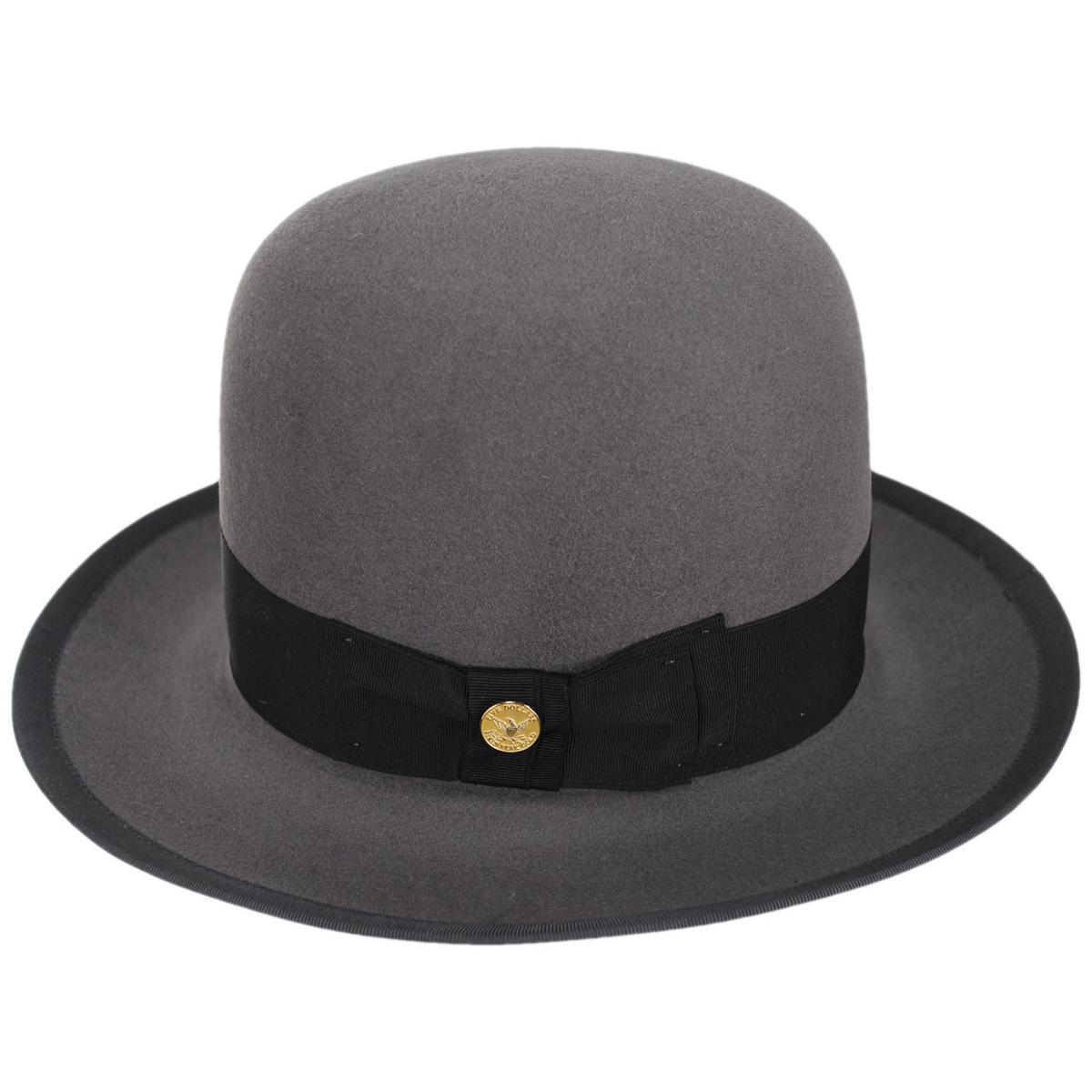 Stetson | Stetsonian B 160th Edition 6X Fur Felt Shapeable Open Crown Fedora Hat | 130755 | profile | CARIBOU