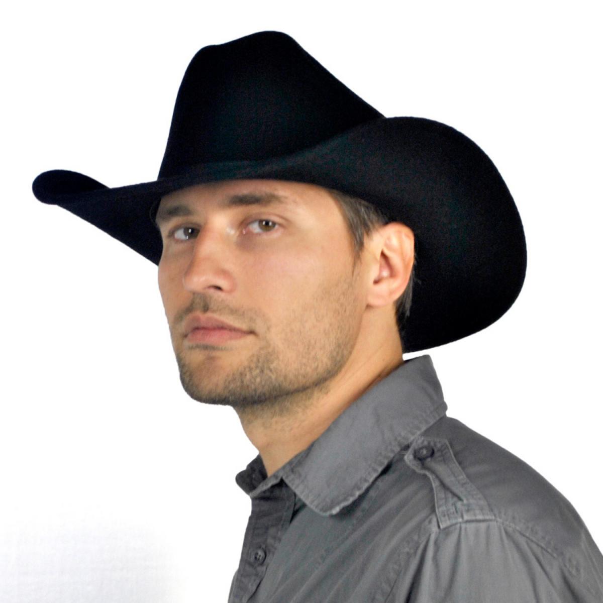 Jaxon Hats | Wool Felt Western Hat | 132000 | lsmtwo | BLACK
