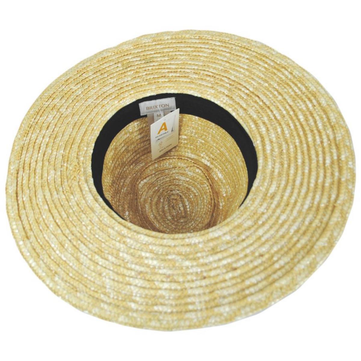 BRIXTON HATS | Joanna Wheat Straw Fedora Hat - Honey/Lion | 104012 | under | HONEY/LION
