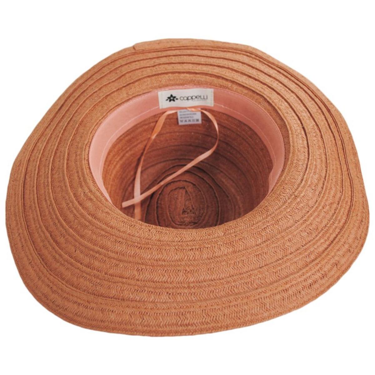 Violet Toyo Straw Western Hat
