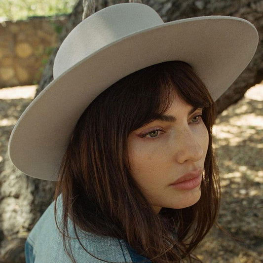 BRIXTON HATS | Vale Wool Felt Gaucho Hat - FINAL SALE | 123901BCB | lsfone | BEIGE
