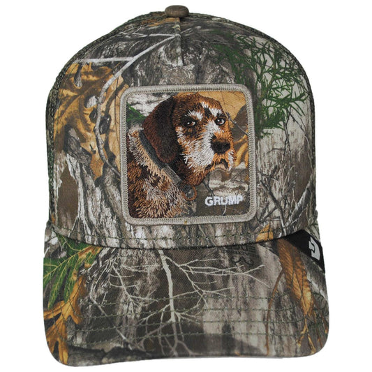 Goorin Bros | Realtree Edge Grump Mesh Trucker Snapback Baseball Cap | 200787 | front | CAMOUFLAGE