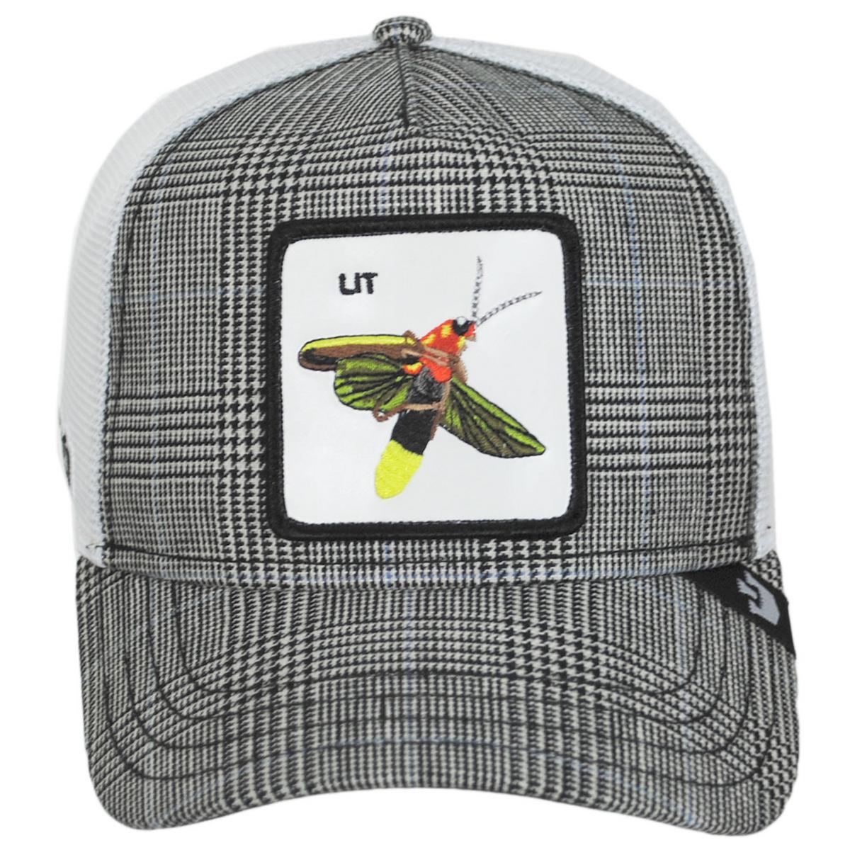 Goorin Bros | Firefly British Plaid Mesh Trucker Snapback Baseball Cap | 200756 | front | BLACK