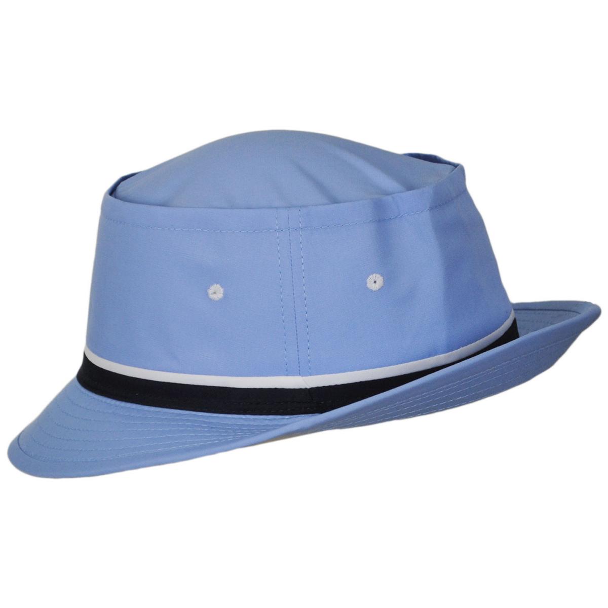 Dorfman Pacific | Classic Roll Up Cotton Bucket Hat | 185102 | detailone | LIGHT BLUE