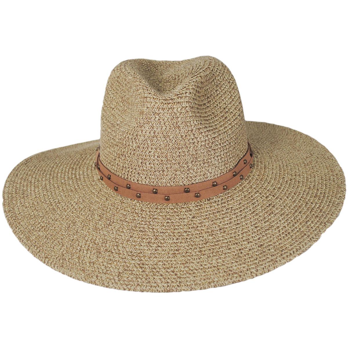 Scala | Misa Toyo Braid Straw Safari Fedora Hat | 105504 | front | TOAST