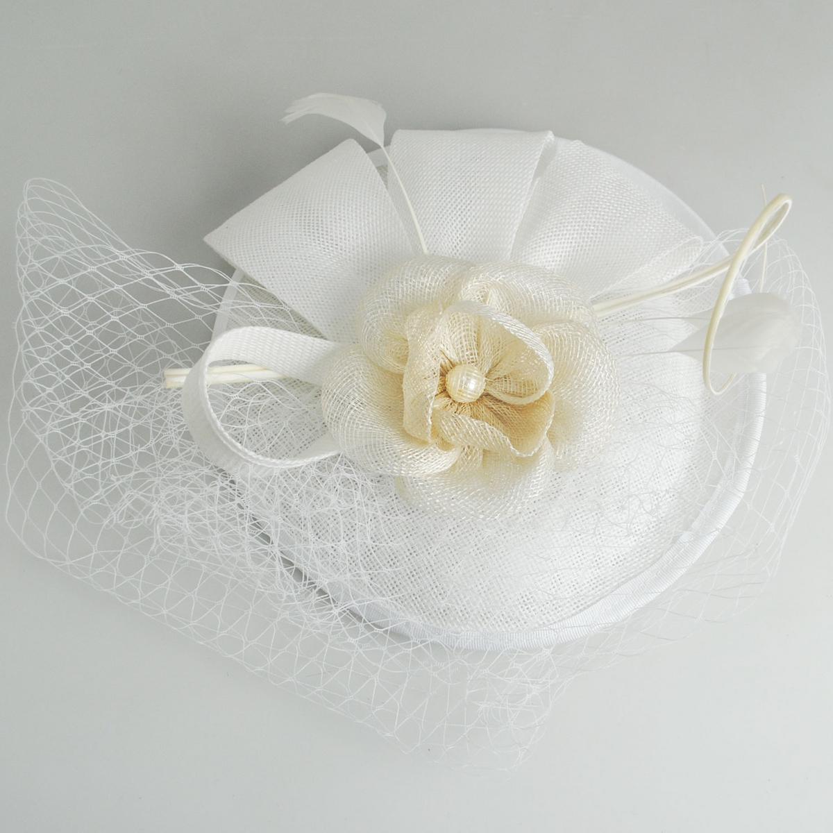 Luxe Sinamay Straw Fascinator Hat