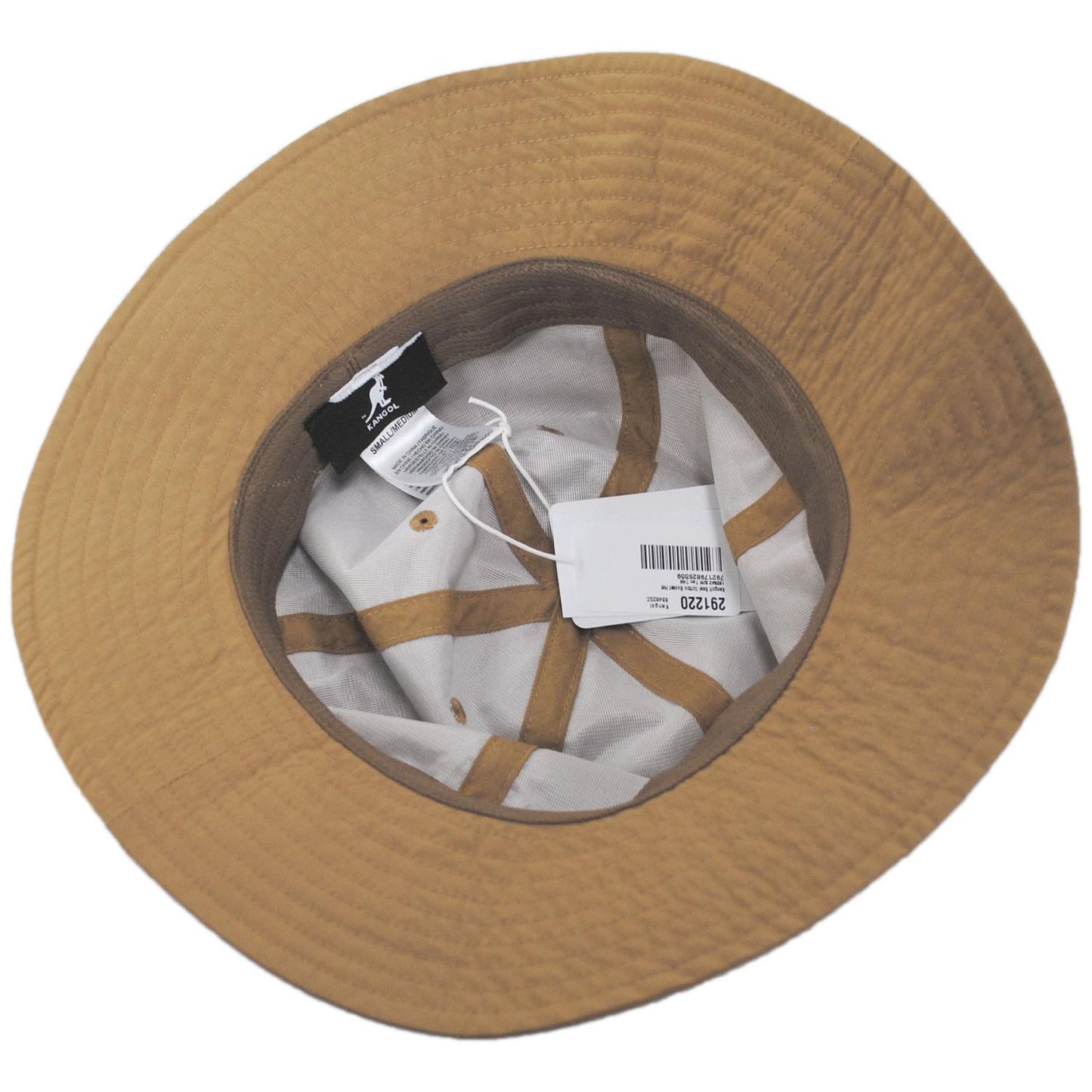 Kangol | Kangolf Seal Cotton Bucket Hat | 185843 | under | TAN