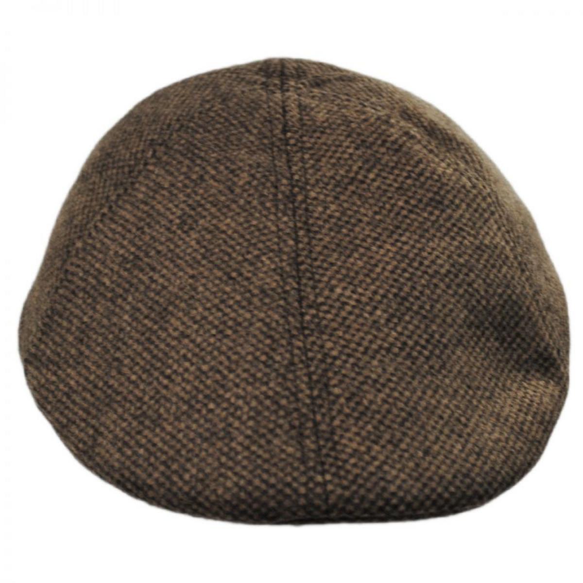 Jaxon Hats | Luthor Wool Blend Duckbill Cap | 167744 | front | TAN/BROWN