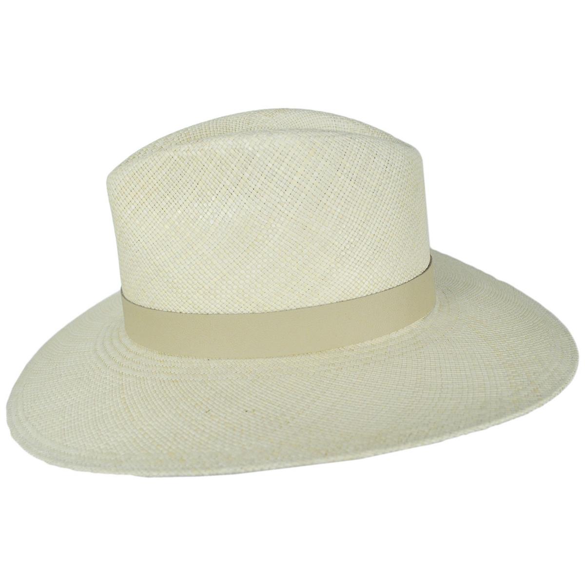 BRIXTON HATS | Harper Panama Straw Fedora Hat | 104050 | profile | SAND