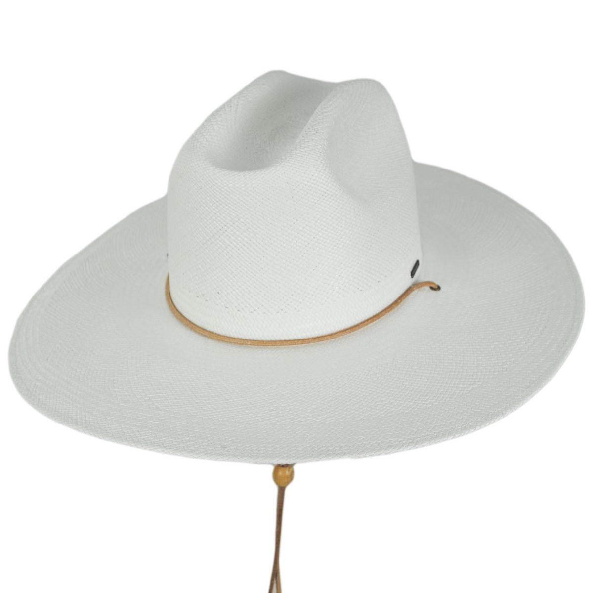 BRIXTON HATS | Marina Panama Straw Lifeguard Hat | 128361 | lead | PANAMA WHITE