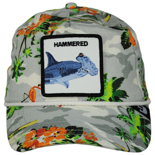 Goorin Bros | Hammered Shark Snapback Baseball Cap | 200694 | front | WHITE
