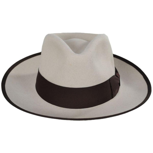 Bigalli | Kellan Wool Felt Fedora Hat | 131431 | front | CREAM