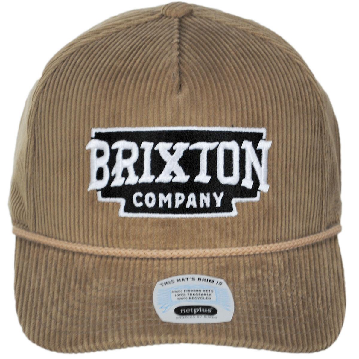 BRIXTON HATS | Pierson Cotton Corduroy MP Snapback Baseball Cap | 201881 | front | SAND CORDUROY