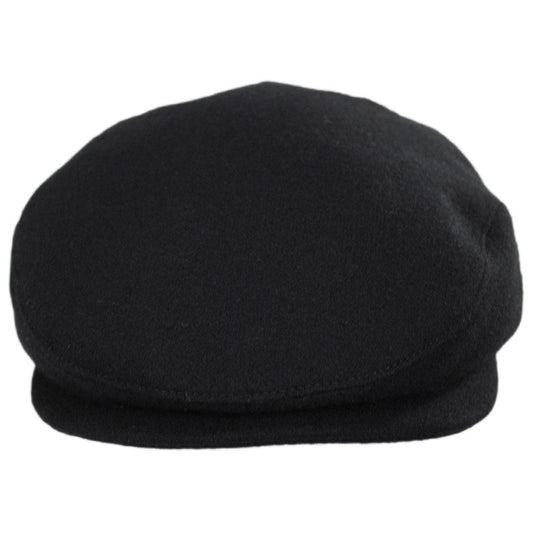 Wigens Caps | Melton Wool Earflap Ivy Cap | 161907 | front | BLACK