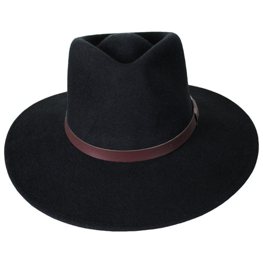 Bigalli | Australian Wool Felt Outback Hat | 131419 | front | BLACK