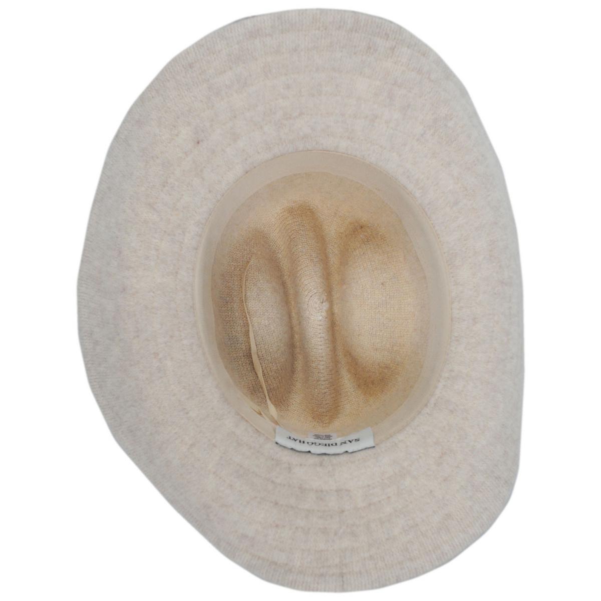 San Diego Hat Company | Rowley Wool Knit Cowboy Hat | 108660 | under | OATMEAL
