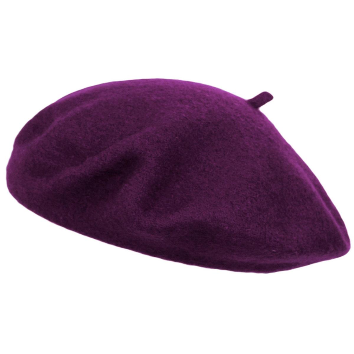 Village Hat Shop | Wholesale Wool Fashion Beret B2B Pre-Pack | B2B152500 | lead | PURPLE