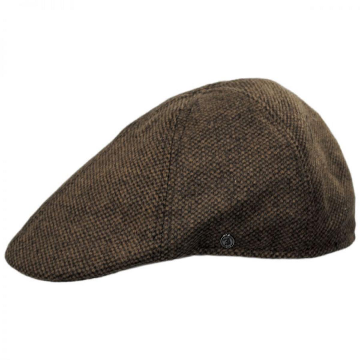Jaxon Hats | Luthor Wool Blend Duckbill Cap | 167744 | profile | TAN/BROWN