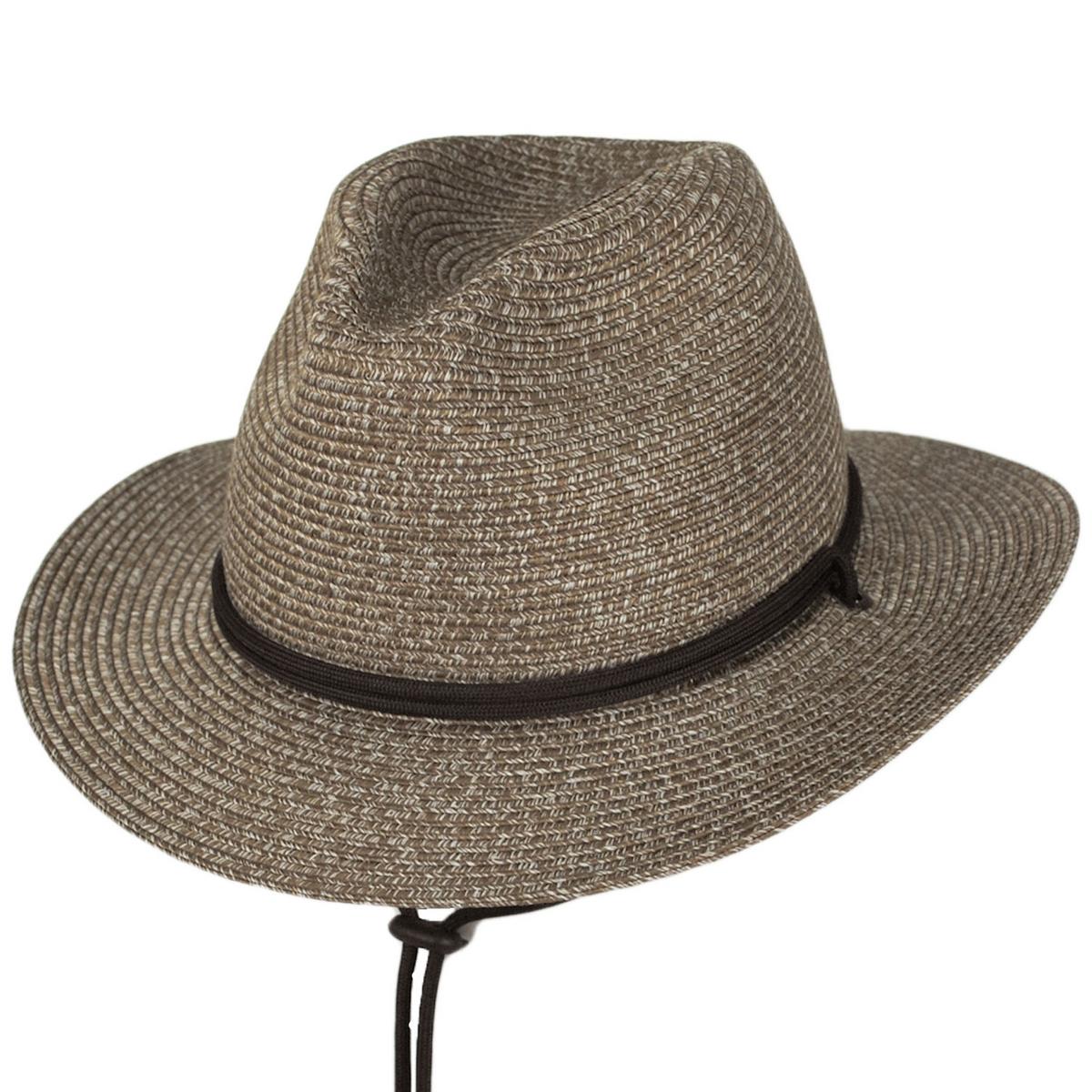 Bigalli | Odyssey Poly Braid Aussie Fedora Hat | 129249 | lead | KHAKI