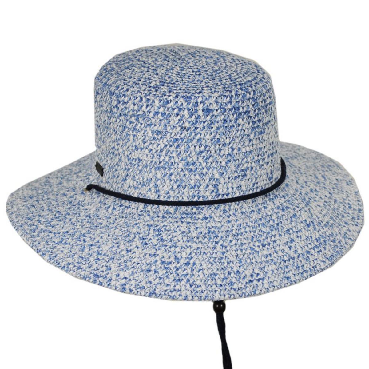 Betmar | Ellen Toyo Braid Straw Bucket Hat | 101146 | lead | BLUE HEATHER