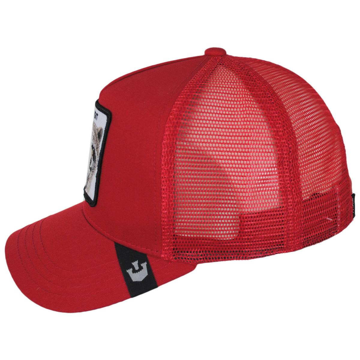 Goorin Bros | Bandit Mesh Trucker Snapback Baseball Cap | 200449 | profile | RED