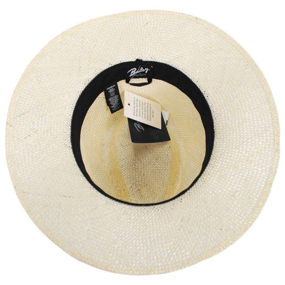 Bailey 1922 | Glaser Sisal LiteStraw Fedora Hat | 127753 | under | NATURAL