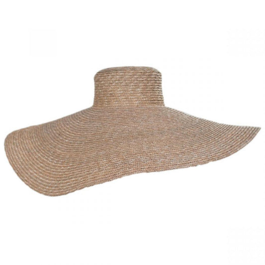 San Diego Hat Company | Milan Wheat Straw Boater Hat | 103641 | front | CAMEL