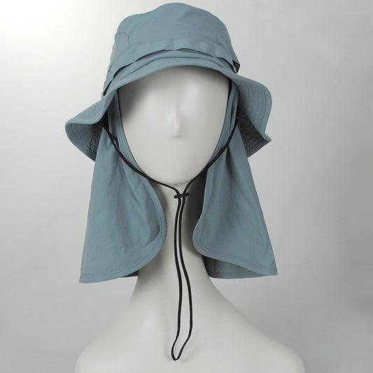 Tilley Endurables | Ultralight Packable Suncape Bucket Hat | 400856 | front | MIST BLUE