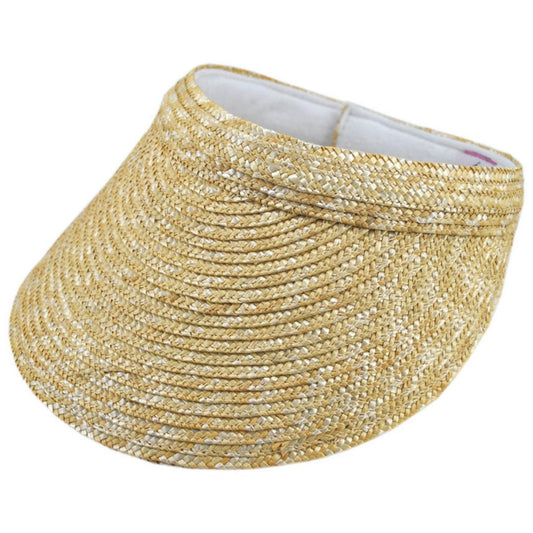 sur la tete | Milan Straw Wide Brim Visor | 198000 | lead | NATURAL