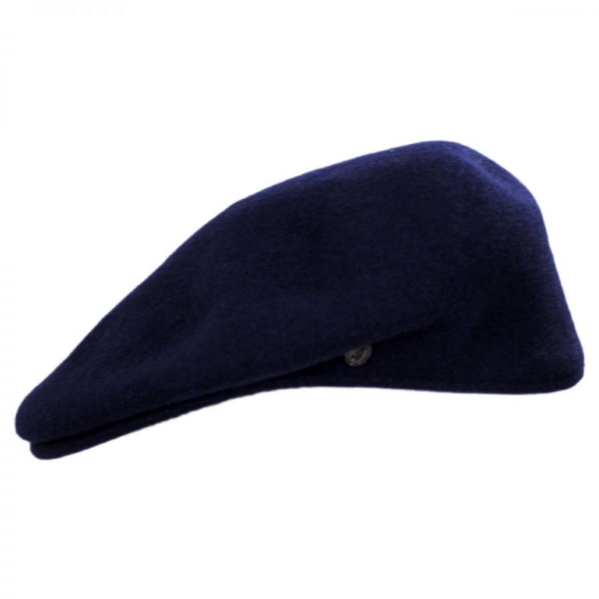 Jaxon Hats | Genuine Wool Ivy Cap | 168201 | profile | NAVY BLUE