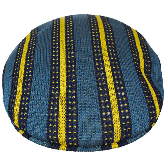 Kangol | Resort Stripe 504 Ivy Cap | 160846 | front | CELESTIAL TEAL MULTI