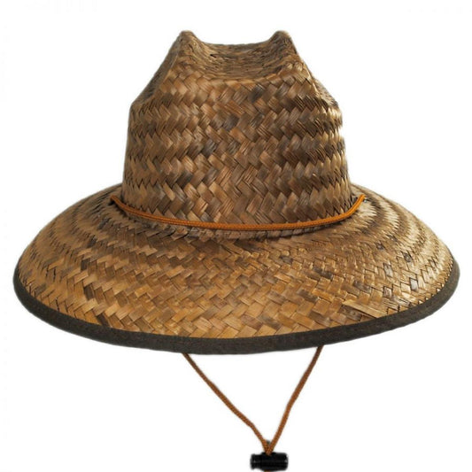 Scala | Kid's Costa Brava Palm Straw Lifeguard Hat | 505013 | front | COCOA