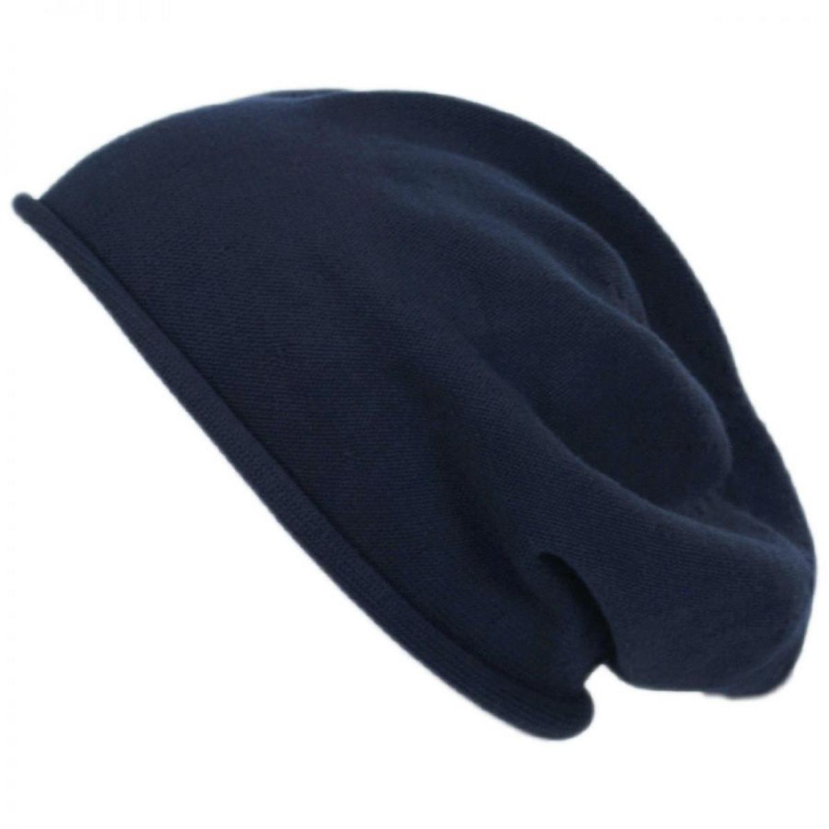 Parkhurst | Roller Cotton Beanie Hat | 500851 | front | NAVY