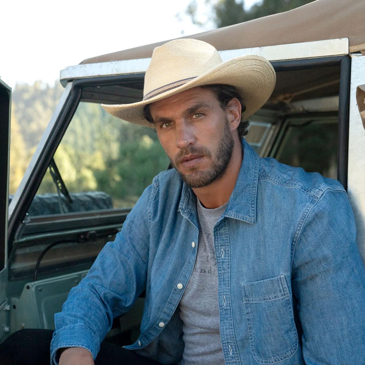 Stetson | Stetson Sawmill Palm Leaf Straw Western Hat | 126969 | lsmone | TOASTED