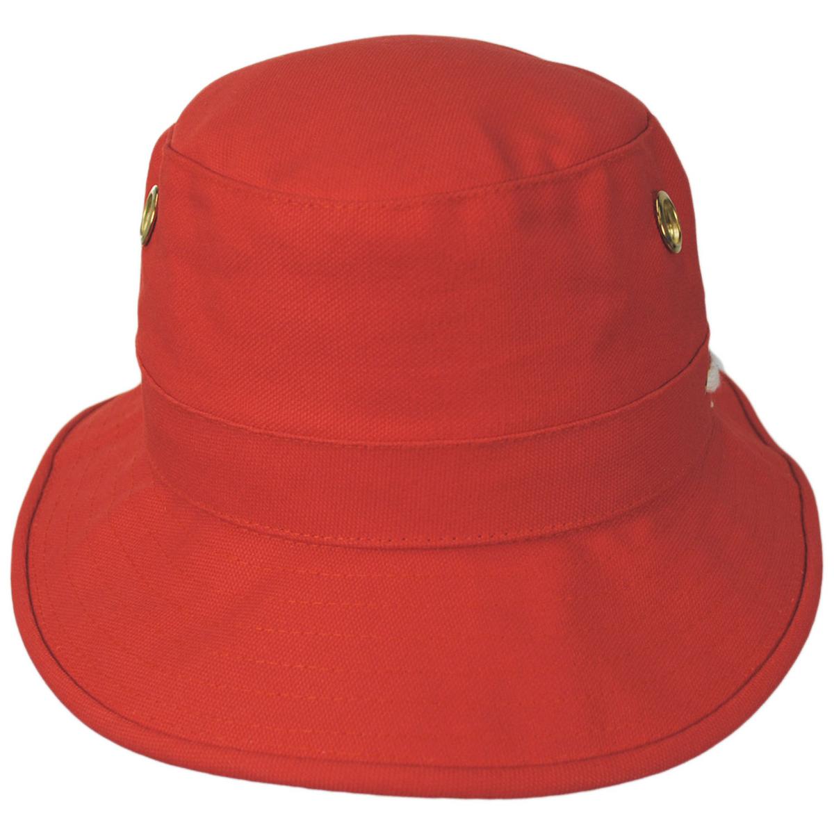 Tilley Endurables | T1 Iconic Cotton Duck Bucket Hat | 400800 | front | RED