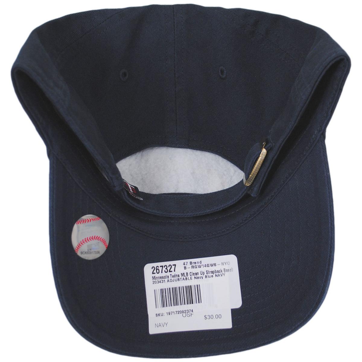 47 Brand | Minnesota Twins MLB Clean Up Strapback Baseball Cap Dad Hat | 203431 | under | NAVY