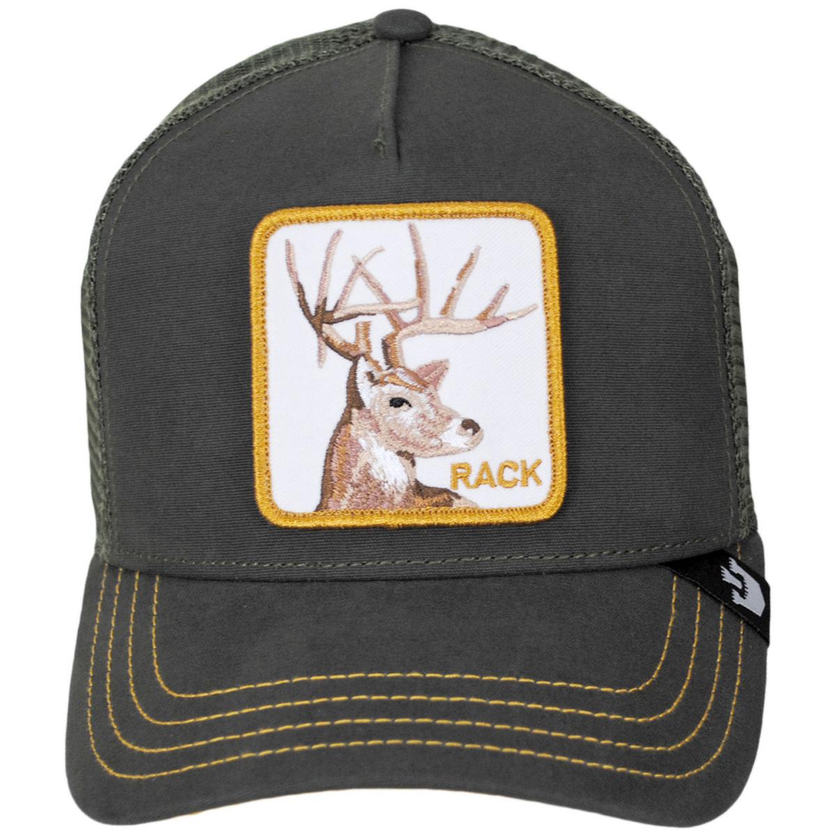 Goorin Bros | Rack Mesh Trucker Snapback Baseball Cap | 200462 | front | OLIVE